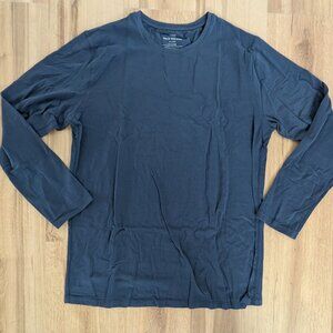 NWT Mack Weldon Silver Long Sleeve T-Shirt XXL True Navy Supima Cotton Performan